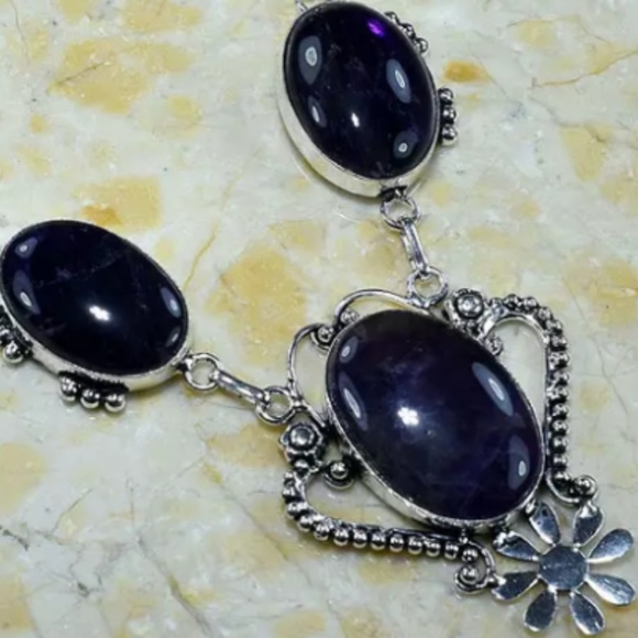 HANDCRAFTED AMETHYST NECKLACE - Picture 2 of 5